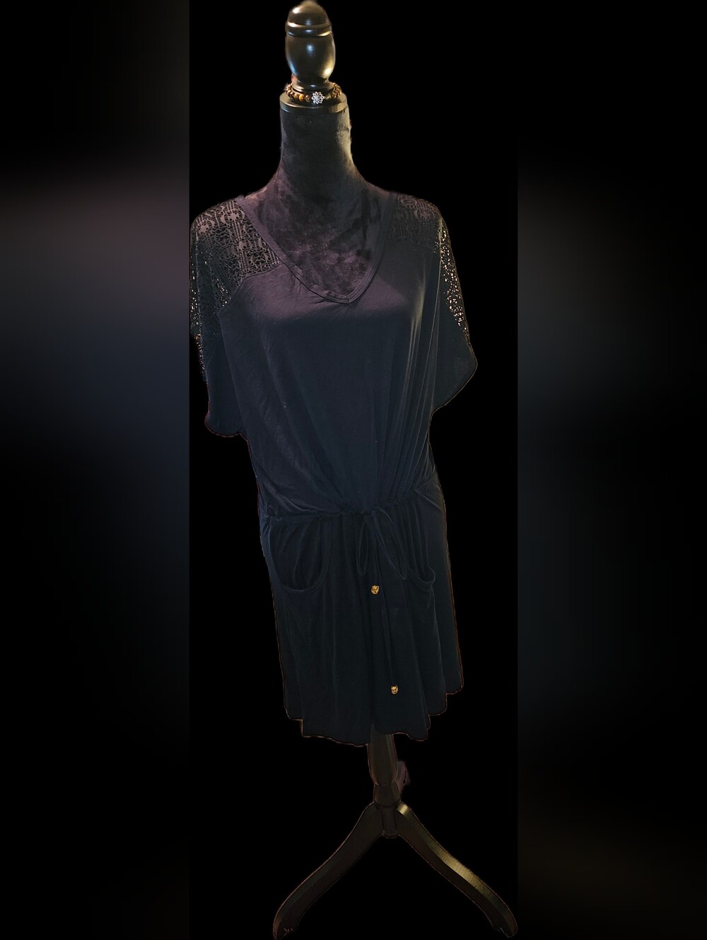 Women's✨️Drawstring Waist Swim Coverup Dress